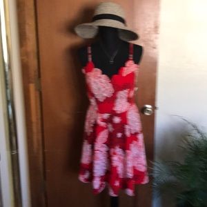 TRIXXI Clothing Company Red Combo Sun Dress
